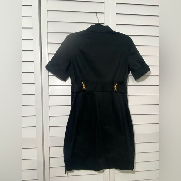 Navy Button-Up Dress - Picture 2 of 7